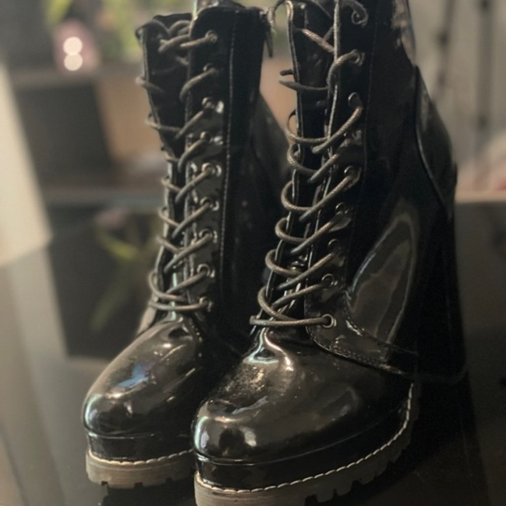 Black Lace Ups